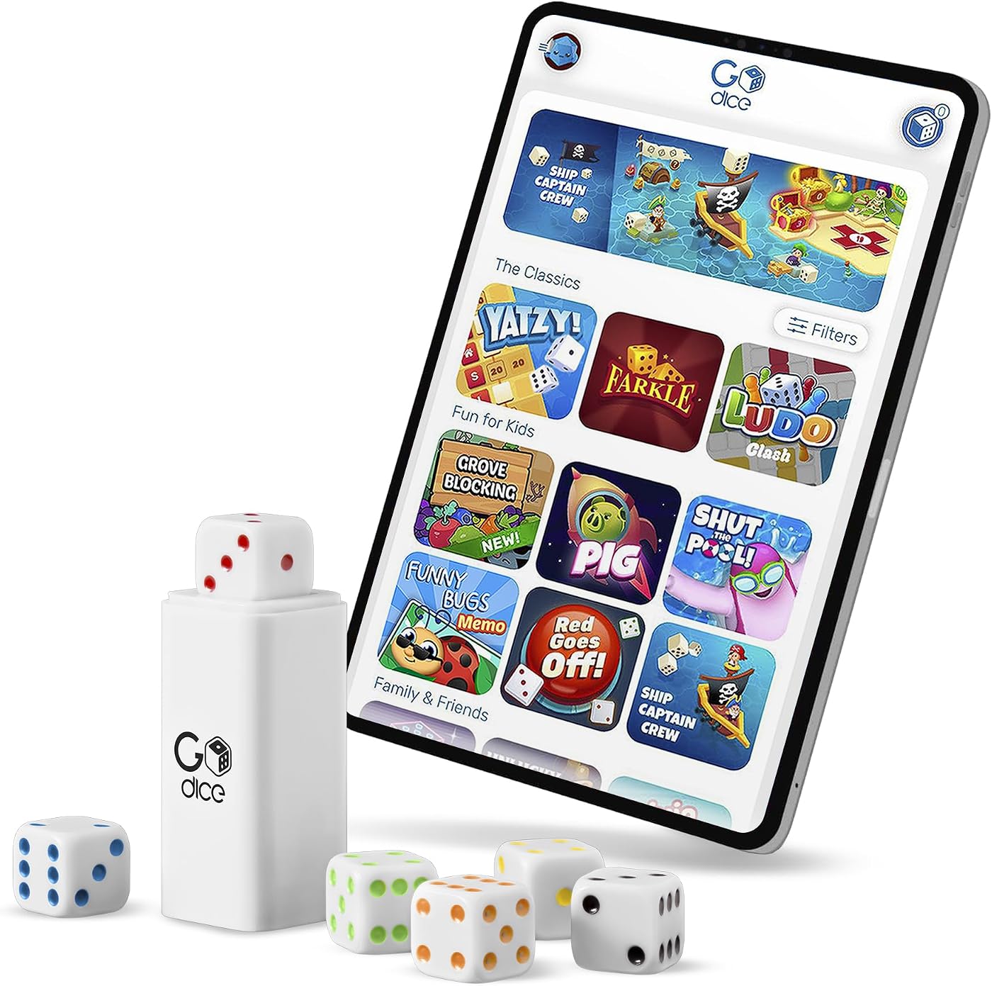 GoDice Full Pack — 6 Smart Dice, view 5