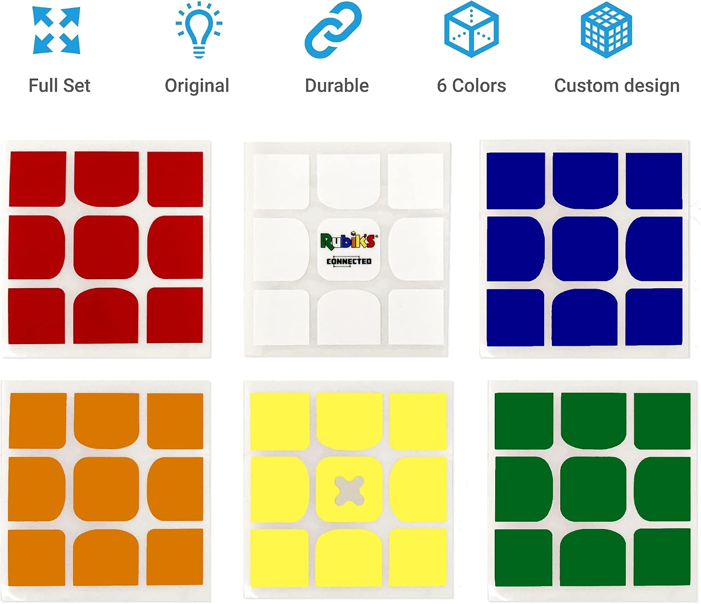 Rubik’s Connected Replacement Stickers, view 2